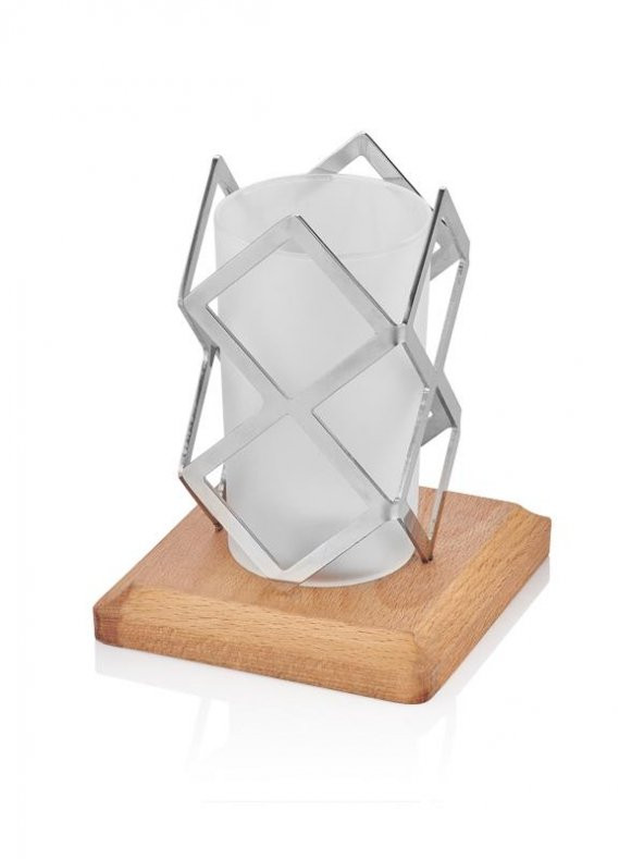 Narin Kare Tealight Ahşap A80044