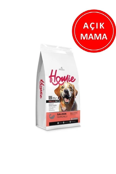 Homie Düşük Tahıllı Somonlu Yetişkin Köpek Maması 1 Kg AÇIK