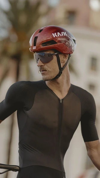 Kask Nirvana Yol Bisikleti Kaskı Turuncu Medium - Resim 2