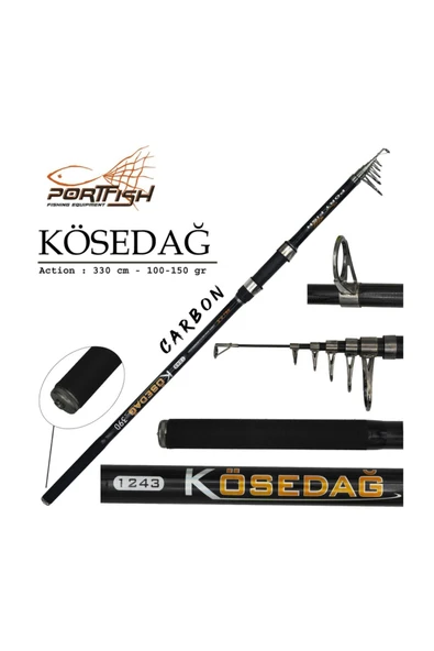 Portfish Kösedağ 300 cm Teleskopik Olta Kamışı 75-150 gr