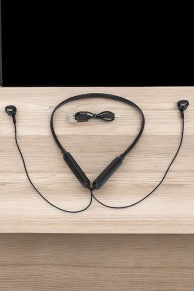 Kablolu Boyun Askılı Dijital Göstergeli Bluetooth Kulaklığı 60 Saat - 5