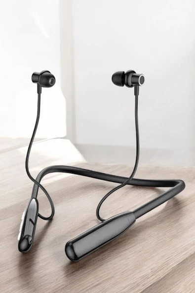 Boyun Bantlı Bluetooth Kulaklık Yüksek Ses Kaliteli 100 Saat Kulaklık - 2
