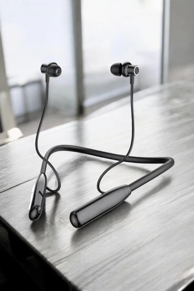 Boyun Bantlı Bluetooth Kulaklık Yüksek Ses Kaliteli 100 Saat Kulaklık - 5