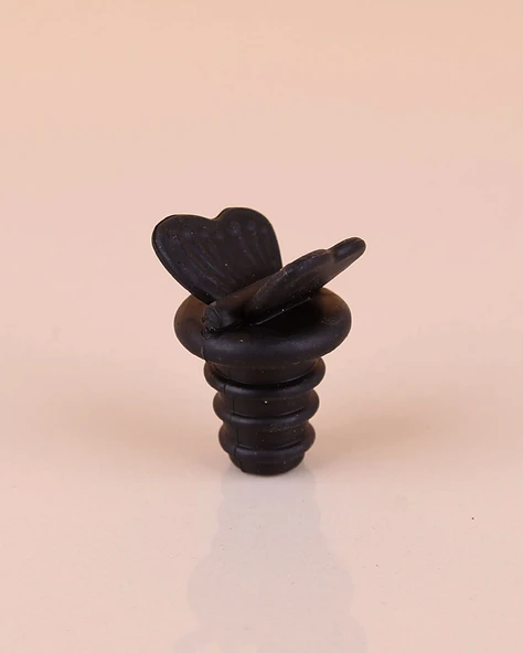 2 Adet Renkli Kuş Ve Kelebek Silikon Şişe Tıpası Tapa Kapak Zeytinyağı Şarap Tıpası Tıpa - 4