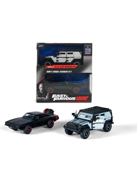Jada Fast And Furious Tej's Jeep Wrangler Dom's Dodge Charger R/t Model Araba - 2