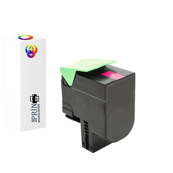 Lexmark 80C8SM0 /Lexmark CX410de Uyumlu Kırmızı Muadil Toner 2000 Syf
