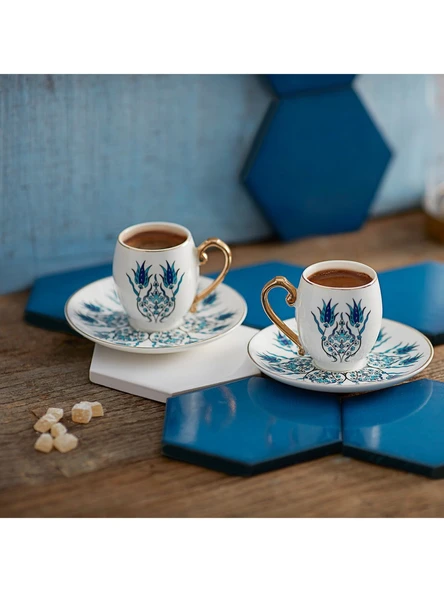 Karaca İznik 2 Kişilik Kahve Fincanı Takımı 80 ml