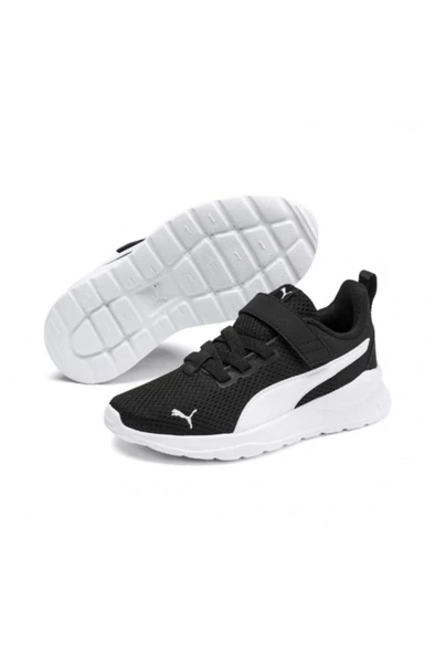 Puma Anzarun Lite AC PS 372009 01 Unisex Çocuk Spor Ayakkabı Siyah-Beyaz 28-35
