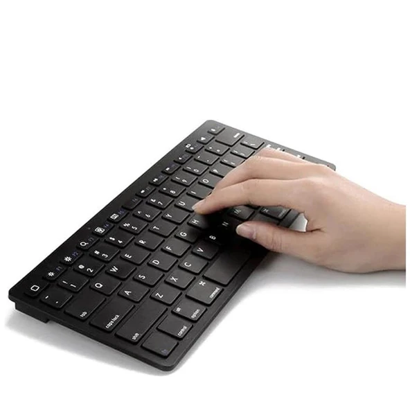 Samsung Galaxy Tab S5e T720 10.5" Uyumlu Kablosuz Wireless Pilli Klavye Mouse Seti - Siyah - Resim 4