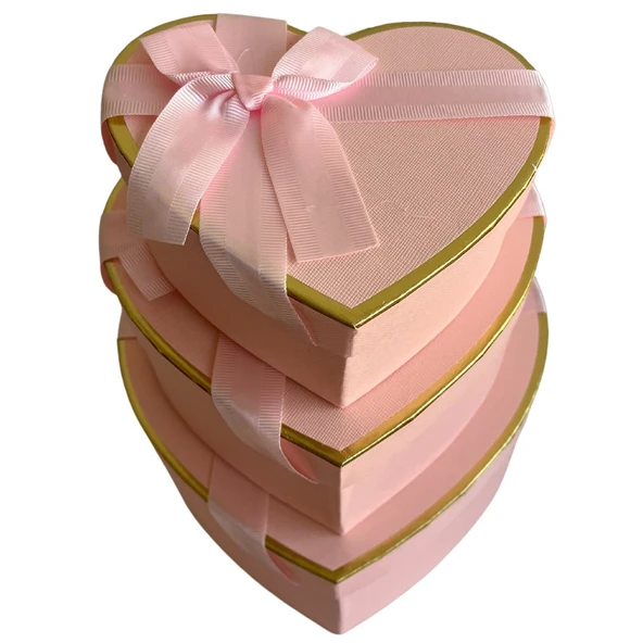 Hediye Kutusu Karton 3 lü Pembe Renk - Mavi Su Dünyası - 2