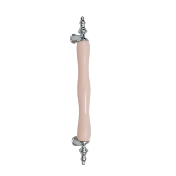 Vanni Porselen Pembe Krom Ayak 128 mm Kulp ( 5 ADET ) - 4