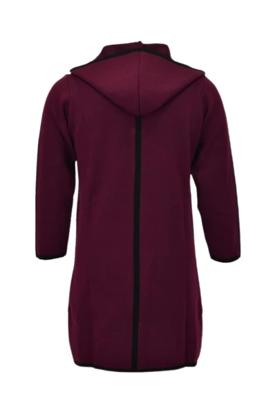 Kadın Kapüşonlu Tiriko Düğmeli Cepli Hırka 8232 BGL-ST04072 - Resim 9