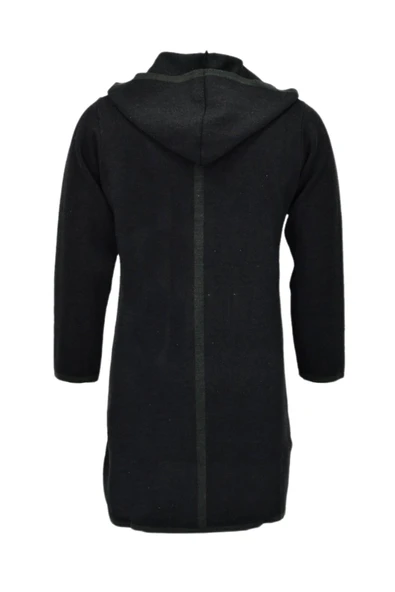 Kadın Kapüşonlu Tiriko Düğmeli Cepli Hırka 8232 BGL-ST04072 - Resim 11