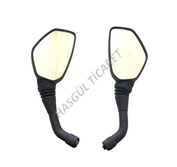 Hsgl Motorsiklet Pulsar NS200 Siyah Ayna Sağ Sol Takım NS050 - 5