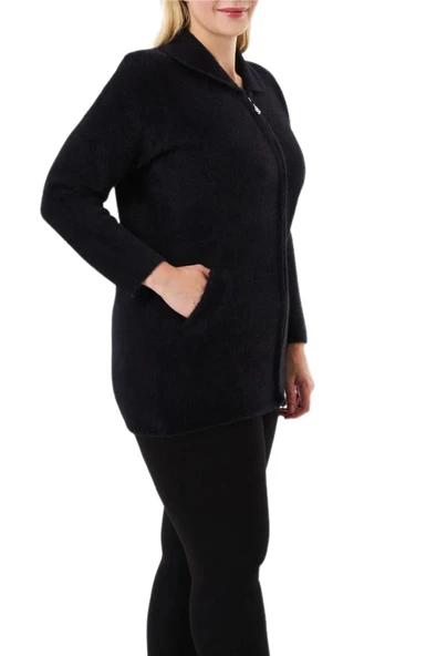 Kadın Tiriko Fermuarlı Cepli Hırka 2479 BGL-ST04075 - Resim 6