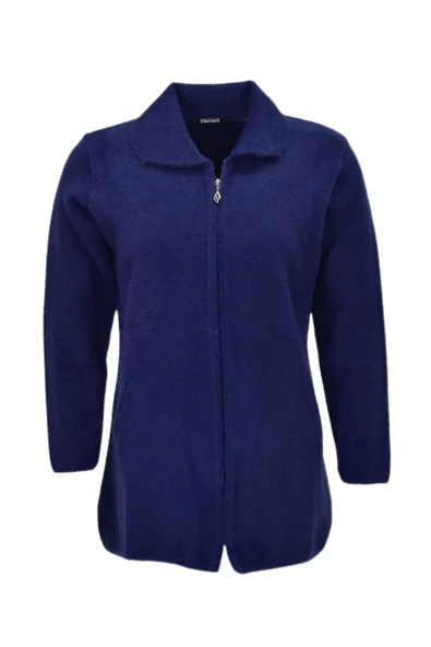 Kadın Tiriko Fermuarlı Cepli Hırka 2479 BGL-ST04075 - Resim 4