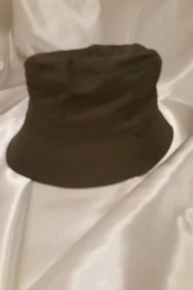 Şapka Bucket Şapka Balıkçı Kova Şapka Unisex Yuvarlak Şapka Haki