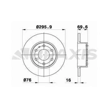 ARKA FREN DISK AYNASI DAILY II 09 - 02- DAILY III 05 - 06- - BRAXIS AE0651