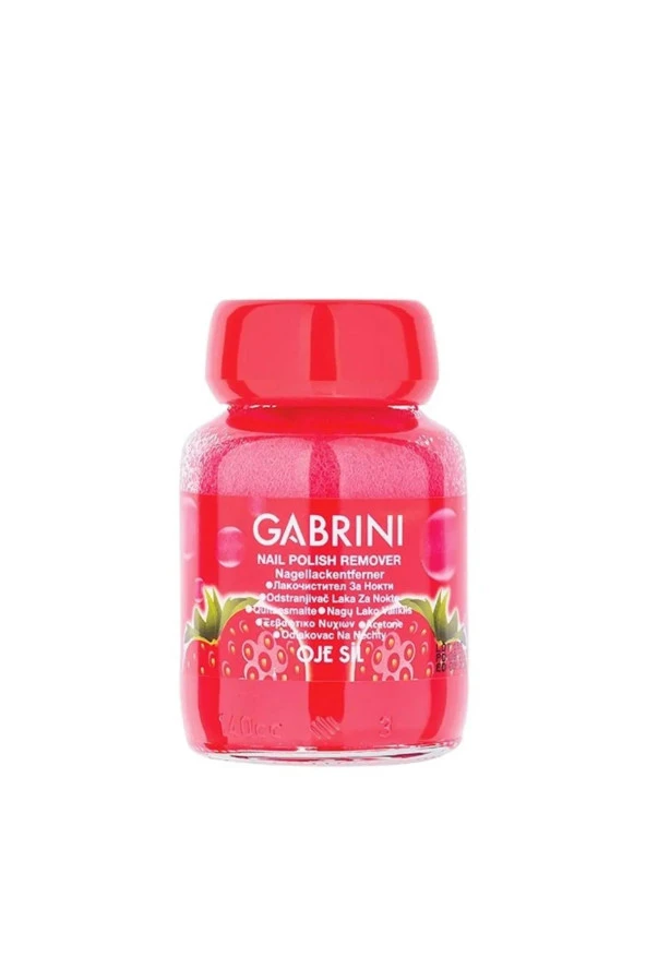 Gabrini Cam Şişe Aseton Strawberry