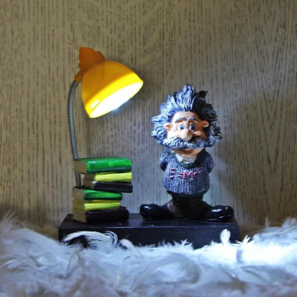 Einstein Masa Lambası Einstein Kalemlik Hediye Seti - 2