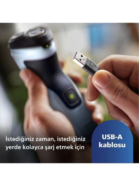 Philips 3000X Serisi X3063-00 Islak Kuru Tıraş Makinesi - 4