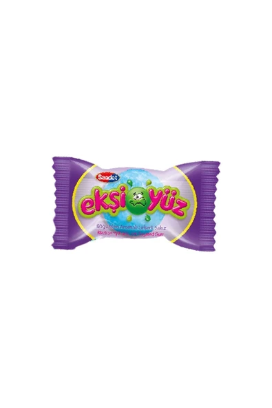 SAADET Ekşiyüz böğürtlen aromalı şekerli sakız 1x100 - 2