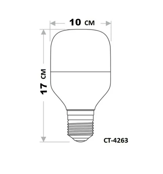 CATA 35W E-27 Torch Led Ampul Bulb 6500K Beyaz Işık - 3