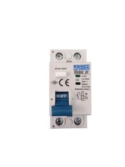 ESEM NORA 1X40A 30MA KAÇAK AKIM RÖLESİ