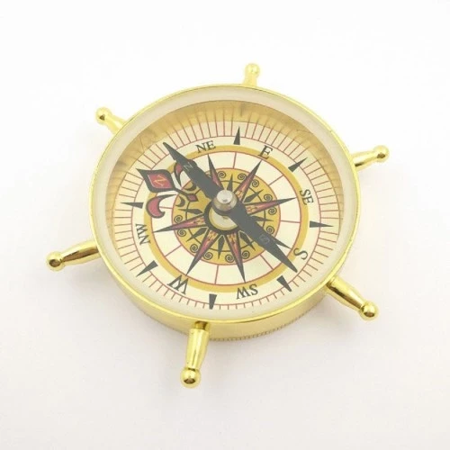 Estetik Tasarım Dümen Model Pirinç Pusula ürün görseli 1