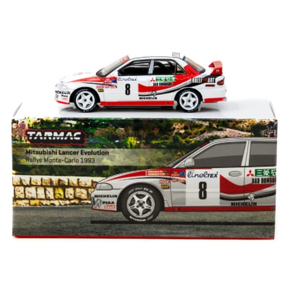Tarmac Works 1/64 Mitsubishi Lancer Evolution Rallye Monte-Carlo 1993 #8 - 3