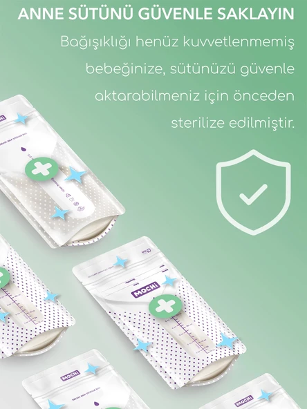 Mochi Anne Sütü Saklama Poşeti 120 Adet - 3