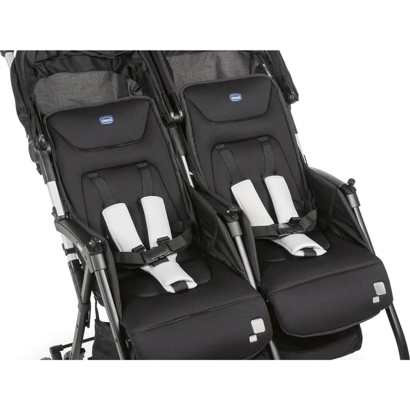 Chicco Ohlala Twin İkiz Bebek Arabası Black Nigth - 5
