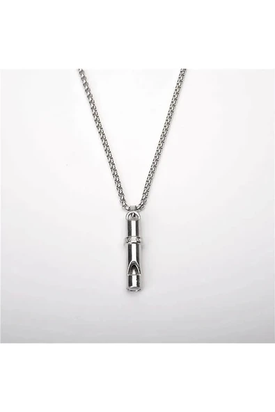 Deprem Düdüğü Çelik Kolye - 4