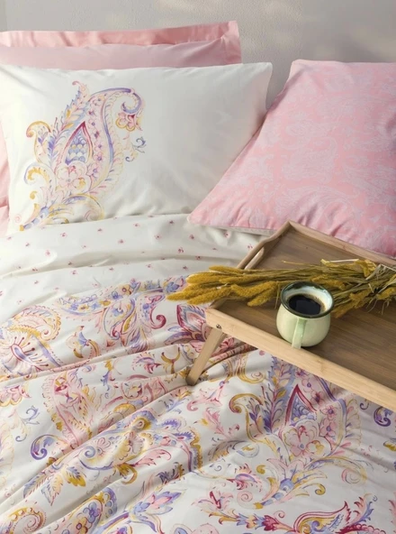 Cotton Box Bohem Nevresim Takımı Tek Kişilik Muna Pembe - 2