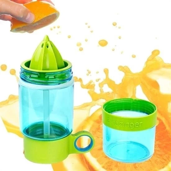 Narenciye Limon Sıkmalı Pratik Detoks Toksin Atıcı Su Matarası Spor Şişesi - 6