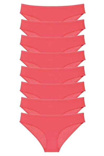 8 adet Süper Eko Set Likralı Kadın Slip Külot Fuşya ürün görseli 1