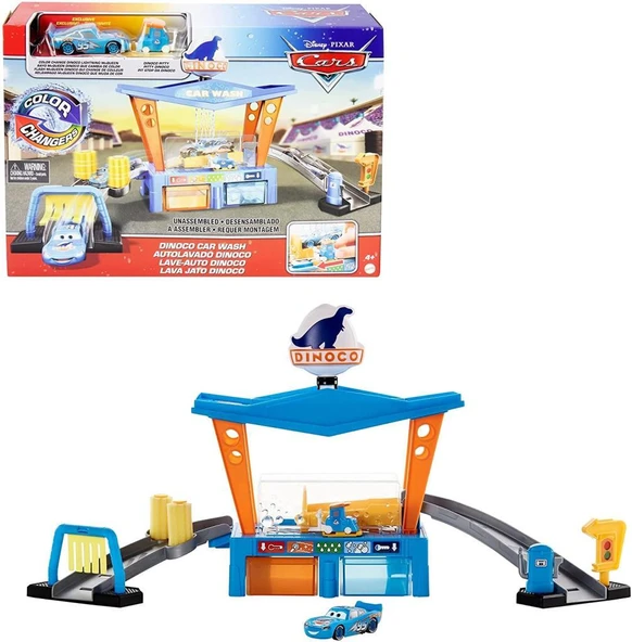 Mattel Cars Dinoco Araba Yıkama Oyun Seti GTK91