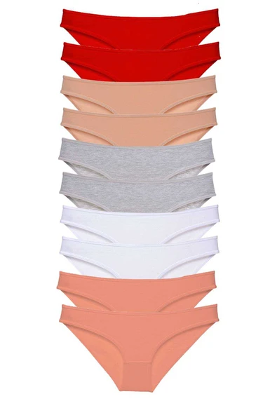 10 adet Süper Eko Set Likralı Kadın Slip Külot 505 ürün görseli 1