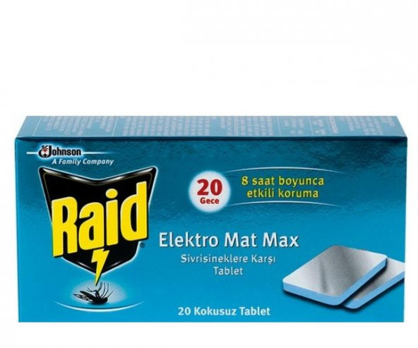 Raid Elektro Mat 20Li Tablet