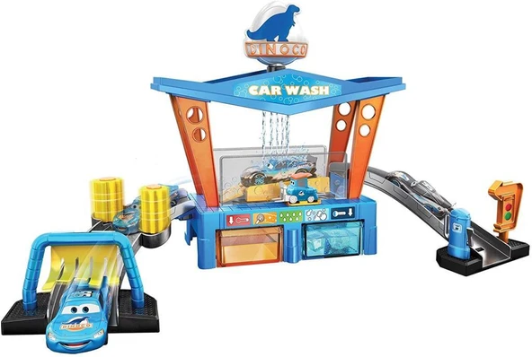 Mattel Cars Dinoco Araba Yıkama Oyun Seti GTK91 - 11
