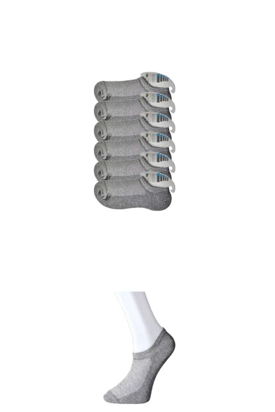 Gri Erkek Görünmez Çorap 6 çift ürün görseli 1