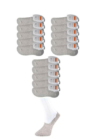 Gri Erkek Babet Çorap 15 çift - 1