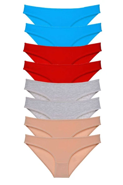 8 adet Süper Eko Set Likralı Kadın Slip Külot 534 ürün görseli 1