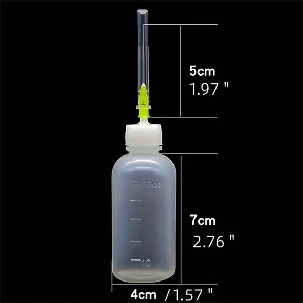 SUNUP SN-26260 50ML PLASTİK ALKOL VE TUTKAL ŞİŞESİ - 3
