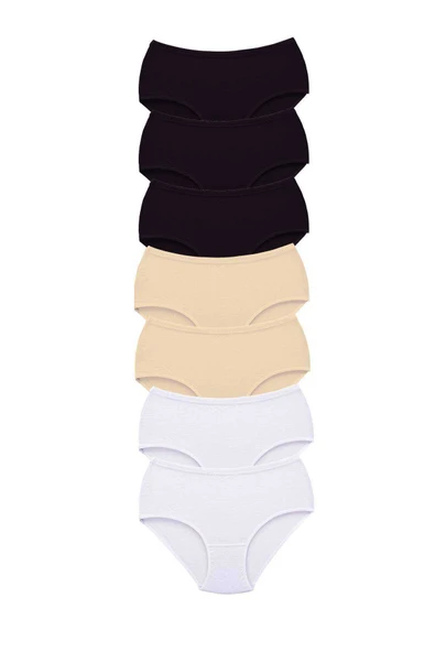 7 Adet Tutku Kadın Yüksek Bel Bato Kalın Lastik Külot S15 ürün görseli 1