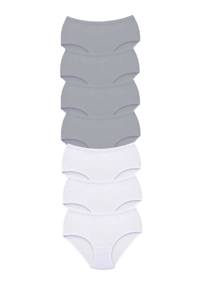 7 Adet Tutku Kadın Yüksek Bel Bato Kalın Lastik Külot S10 ürün görseli 1