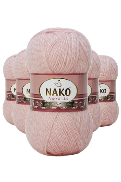 5 Adet Angora LüEl Örgü İpi Powder 21356 ürün görseli 1
