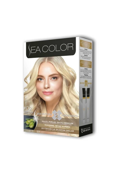 2X2 Tüp Krem Saç Boyası Seti Bebek Sarısı No:0.2 - Resim 3