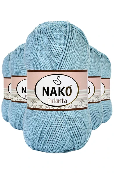 5 Adet Pırlanta Amigurumi El Örgü İpi Yünü Azur 10482 - 1