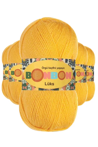 5 Adet LüPatik İpi Yünü Sarı 98289 ürün görseli 1